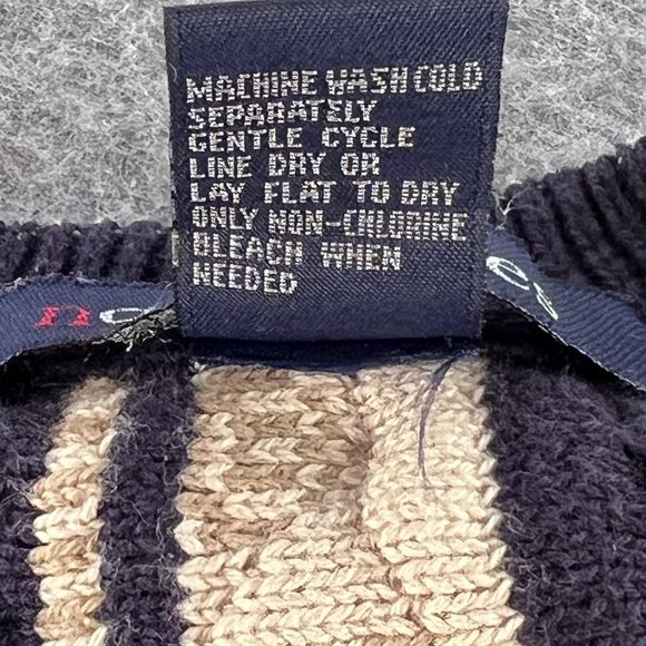 North Wales Mens Sweater L Coogi Cosby Style Multicolor 3D Cotton Hong Kong 90s - Picture 7 of 9